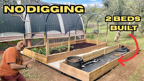 No-Dig Potato Bed & Easy Raised Bed Build – Grow More with Less Effort!