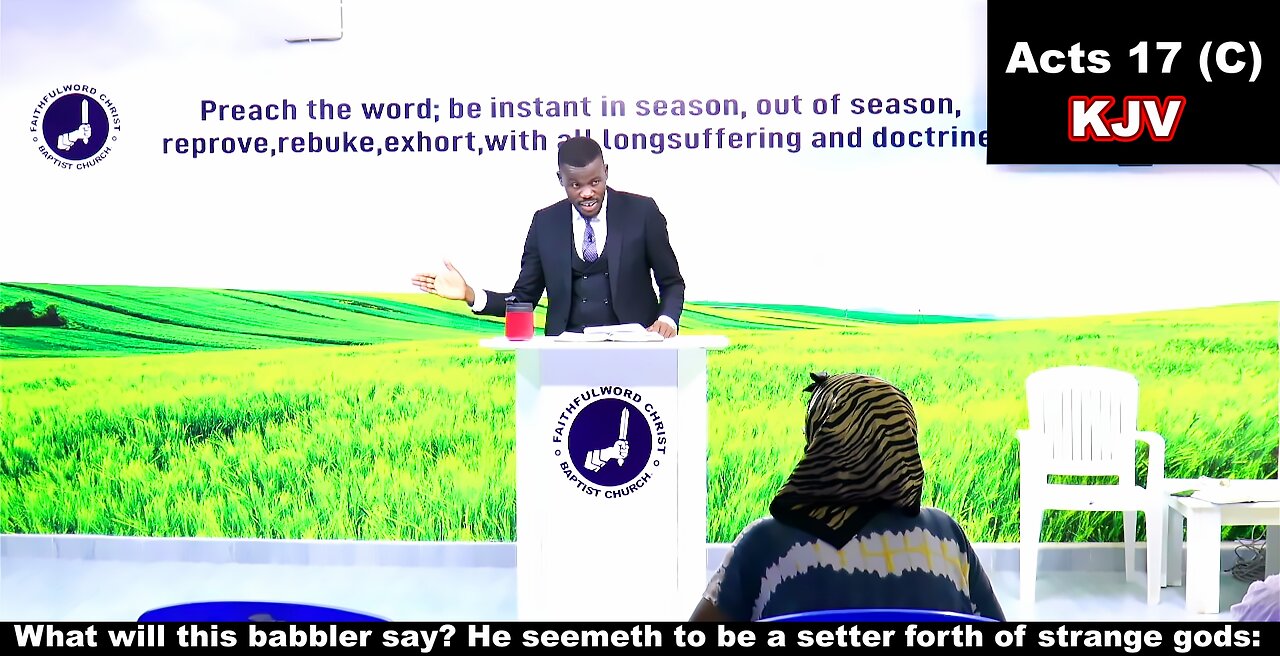 What will this babbler say? He seemeth to be a setter forth of strange gods: