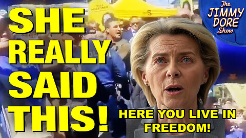 In Russia You'd Be Arrested? - European Union President Tells Man As He's Arrested