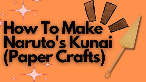 DIY Naruto Kunai with Paper | Epic Ninja Weapon Origami