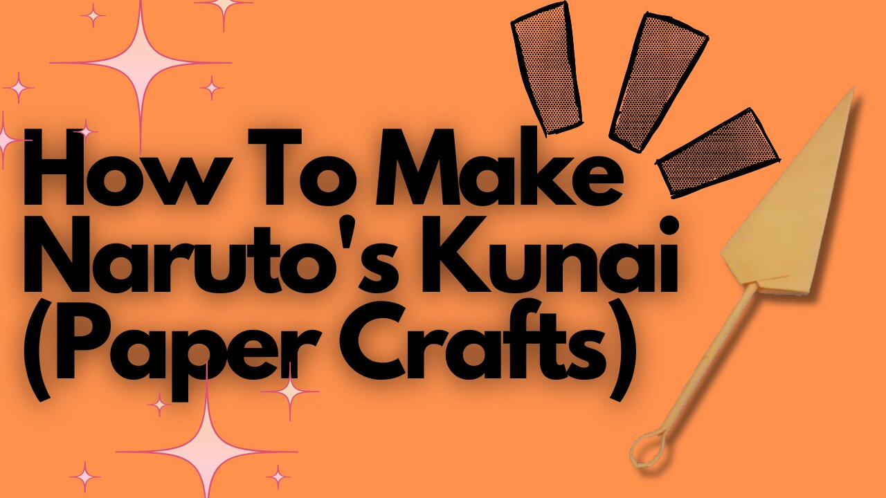 DIY Naruto Kunai with Paper | Epic Ninja Weapon Origami