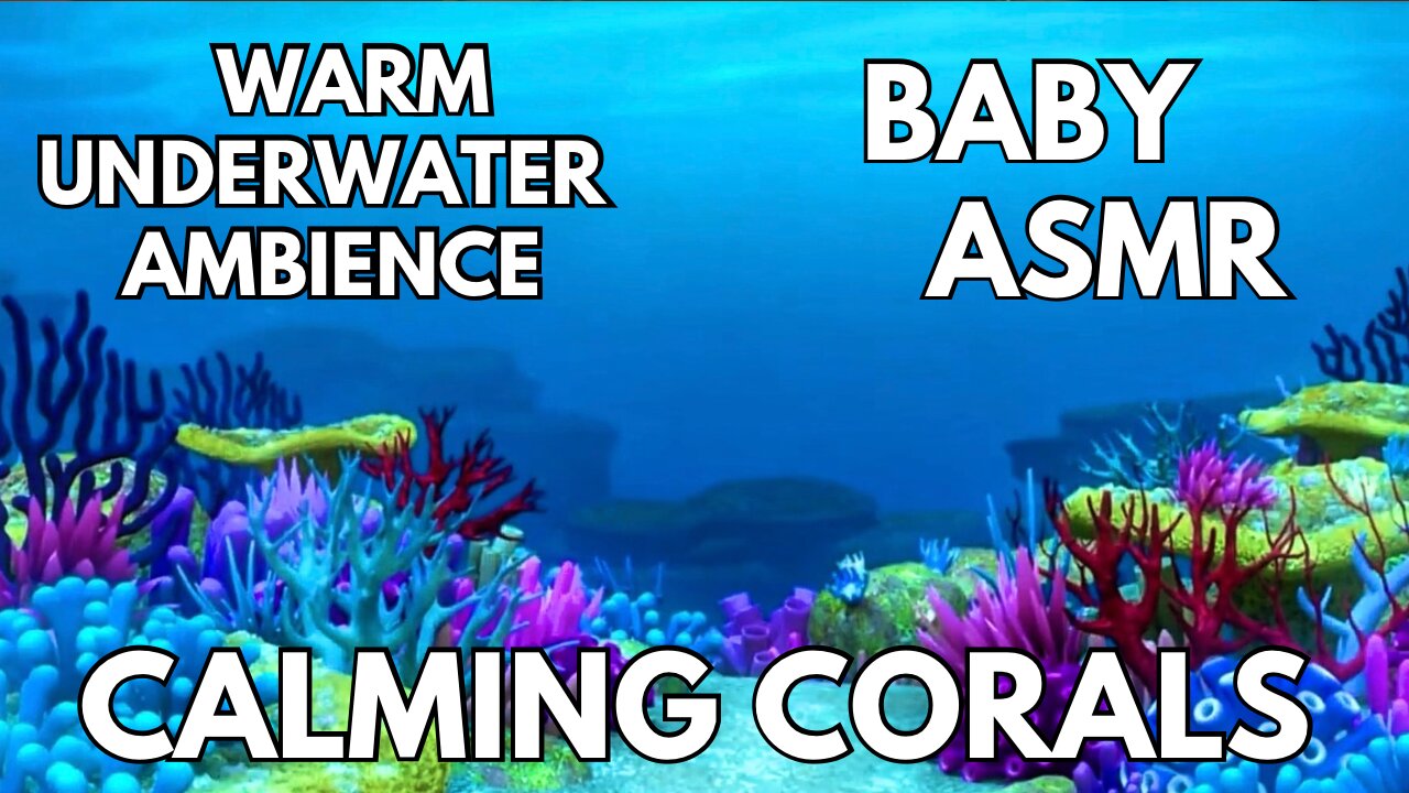 🪸 Calming Corals Ambience | Warm Underwater Sea & Bubbles | 4K Baby & Toddler ASMR | Summer