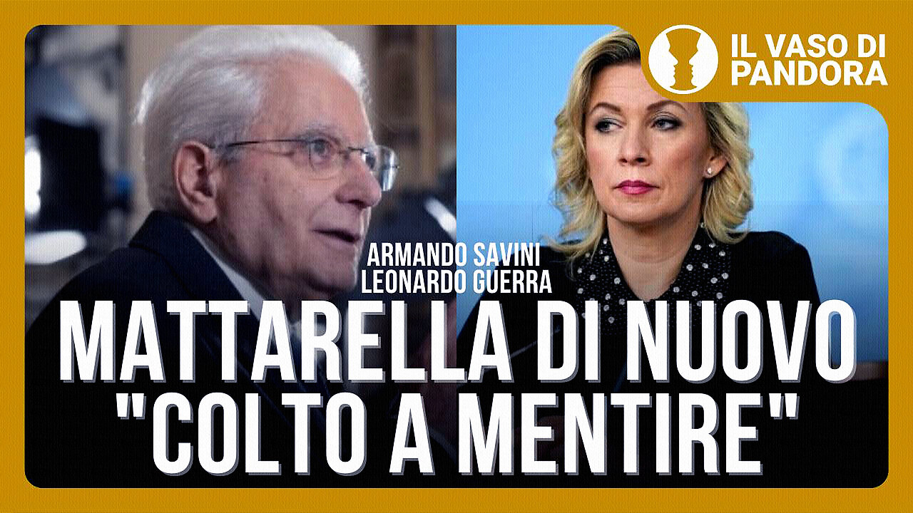 #ARMANDO SAVINI & LEONARDO GUERRA - “MATTARELLA COLTO, ANCORA UNA VOLTA, IN... 🛑FLAGRANZA DI MENZOGNA!! DAL COVID ALLA GUERRA, IL LAVAGGIO DEL CERVELLO CONTINUA!!” =CON L'AGGRAVANTE DELLA REITERAZIONE!!👿👿👿=