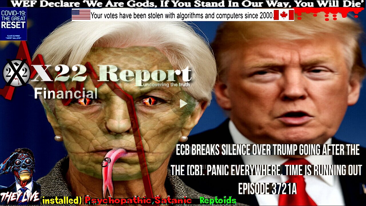 Ep 3721a - ECB Breaks Silence Over Trump Going After The [CB], Panic Everywhere, Time Is Running Out