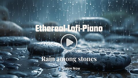 Rain among stones│Tranquil Piano Music with Ethereal Ambient Sounds
