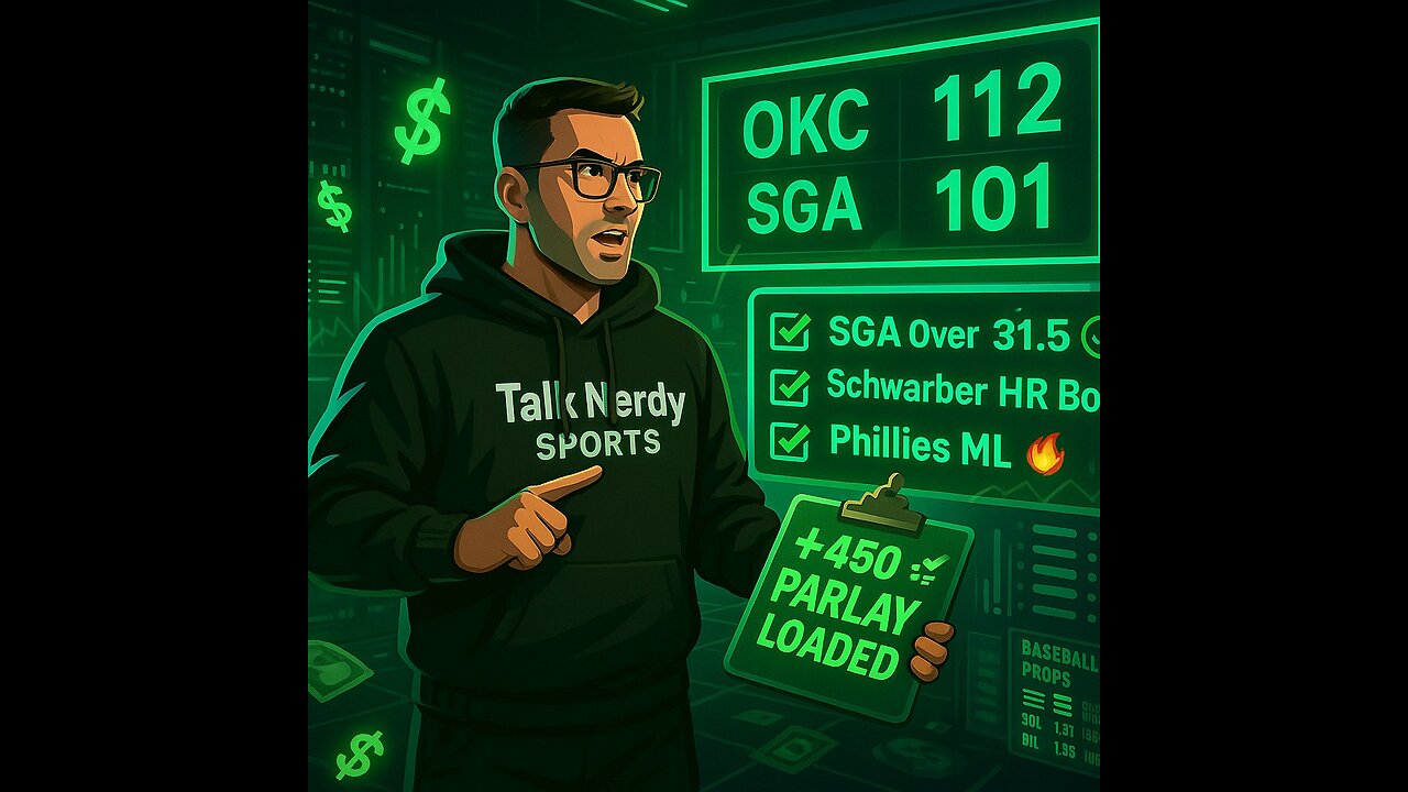 NBA Finals Game 5 LOCKS + MLB Heat Check | SGA 35+? Schwarber Bombs? | Talk Nerdy Sports