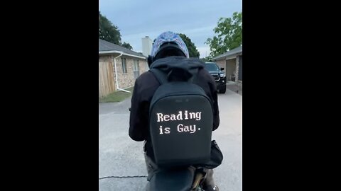 Biker Encounters a Person with Dyslexia