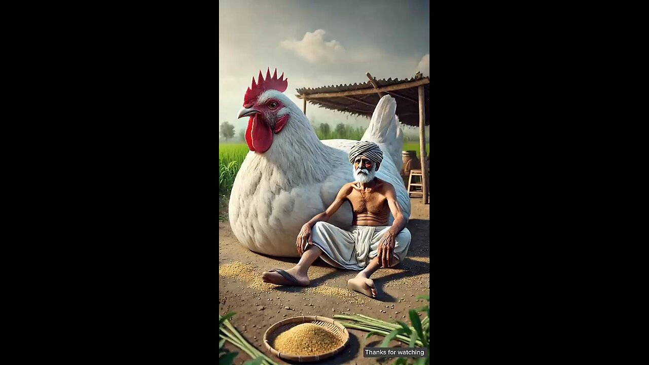 The Big Hen And Her Chicks.... Using AI Tools.