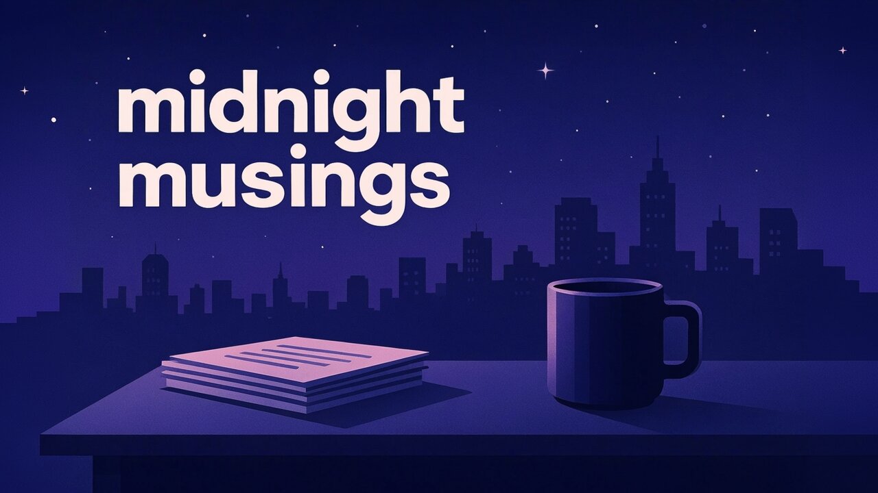 Midnight Musings on Work and Culture