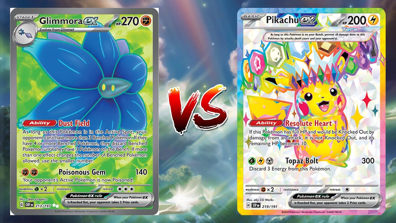Pokemon TCG Live Glimmora EX Budew VS Pikachu EX Iron Hands EX!!