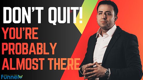 Why Most Affiliates Quit Right Before It Works