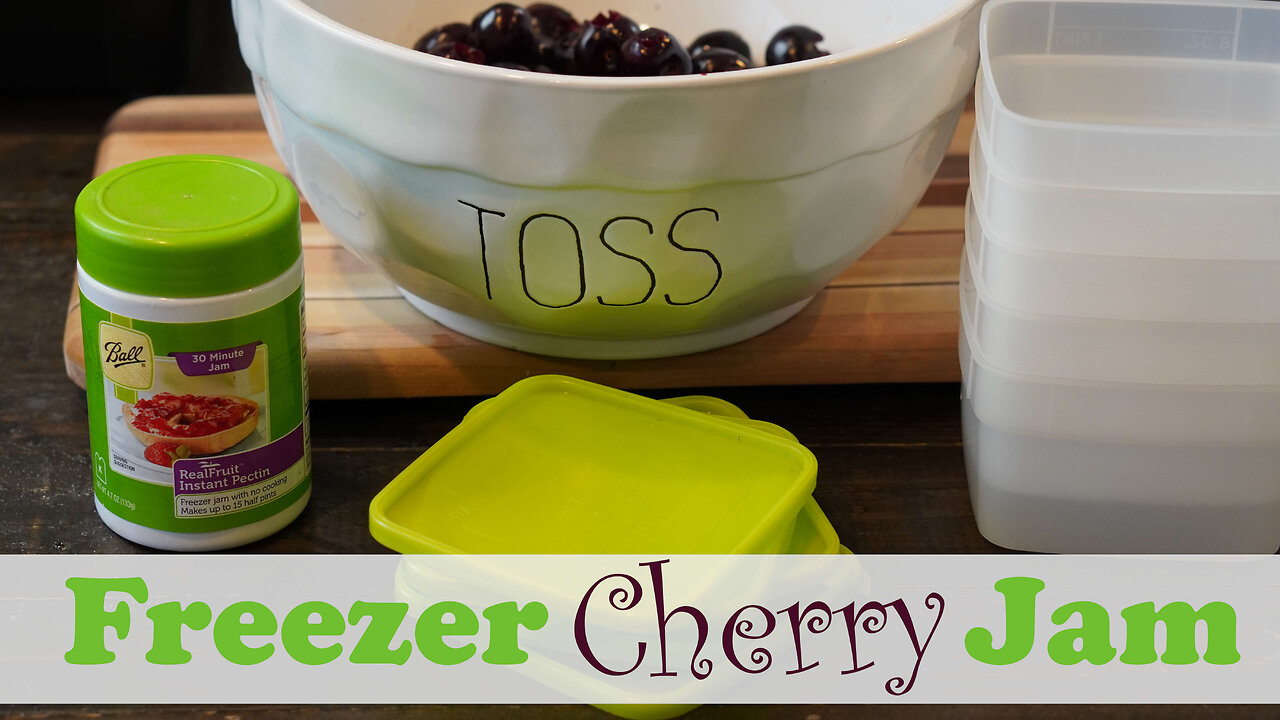 Homemade Cherry Freezer Jam Recipe