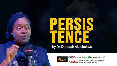 SEE WHAT PERSISTENCE CAN PRODUCE IN YOUR LIFE