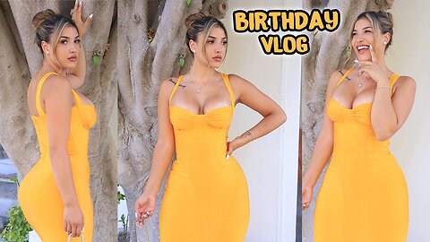 Birthday Vlog, House of CB dress. Big Virgo Energy.