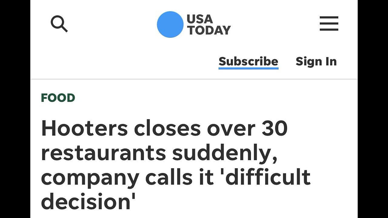 Hooters closes over 30 stores