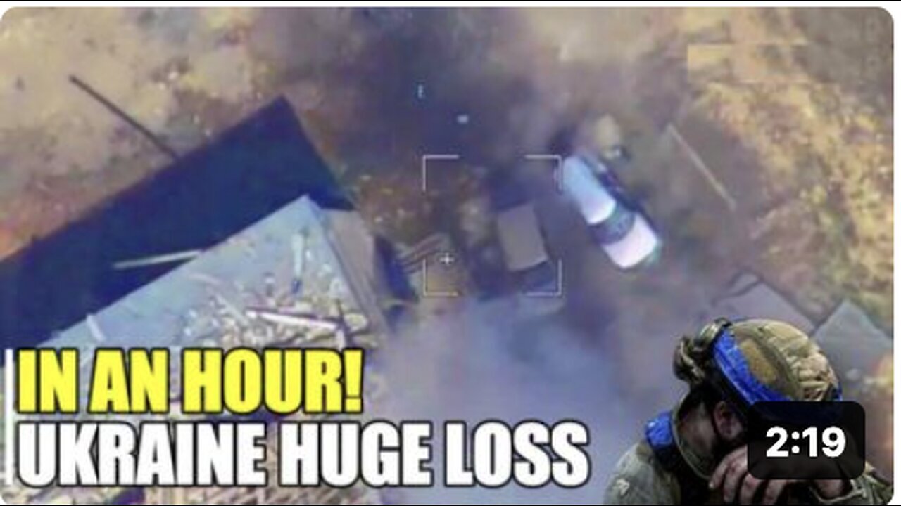 "Russian Drones Destroy 10 Ukrainian Vehicles Within an Hour"