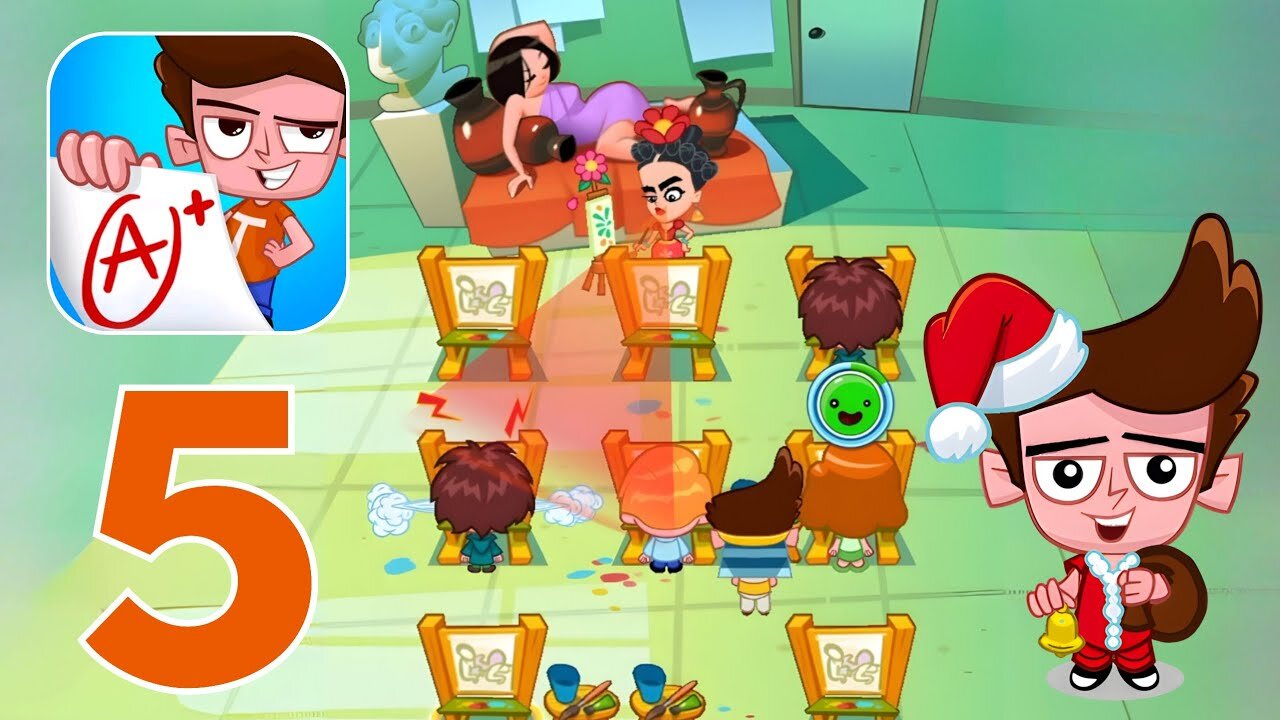 Cheating Tom 3 - Genius School - Gameplay Walkthrough Part 5 - Level 41-50 (iOS, Android)