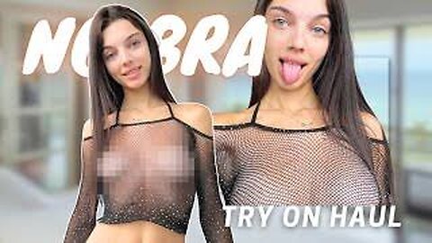 See-Through lingerie | try on Fishnet lingerie | 4K Transparent Try on Haul