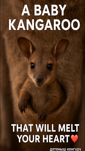 A baby kangaroo that will melt your heart 🦘❤️