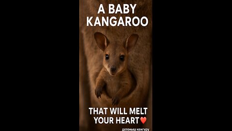 A baby kangaroo that will melt your heart 🦘❤️