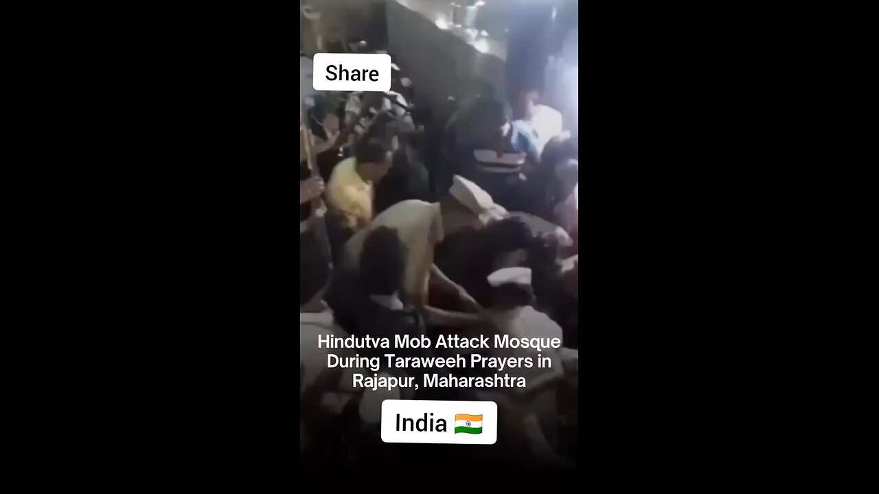 #Hindutva Mob Attack #Mosque During Taraweeh Prayers While #Muslims were performing Taraweeh prayer