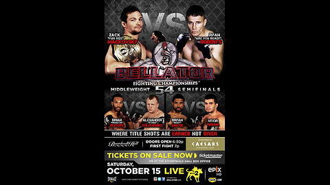 Bellator FC 54 - Oct 15 2011 - Boardwalk Hall, Atlantic City, NJ