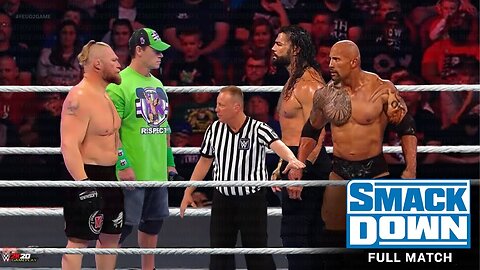 John Cena Brock Lesnar vs The Rock Roman Reigns