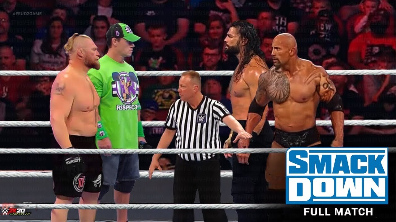 John Cena & Brock Lesnar vs. The Rock & Roman Reigns