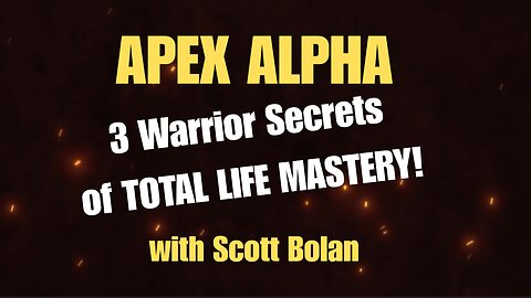 Become Apex Alpha with Scott Bolan!