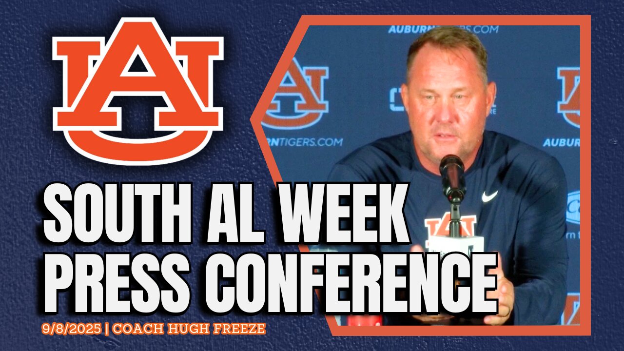 Hugh Freeze Previews Auburn vs South Alabama | FULL PRESSER