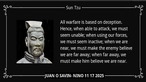 JUAN O SAVIN - All warfare is based on deception - NINO 11 17 2025