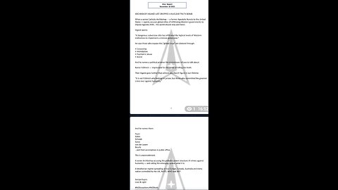 Vigano Just Dropped A Truth BQQM