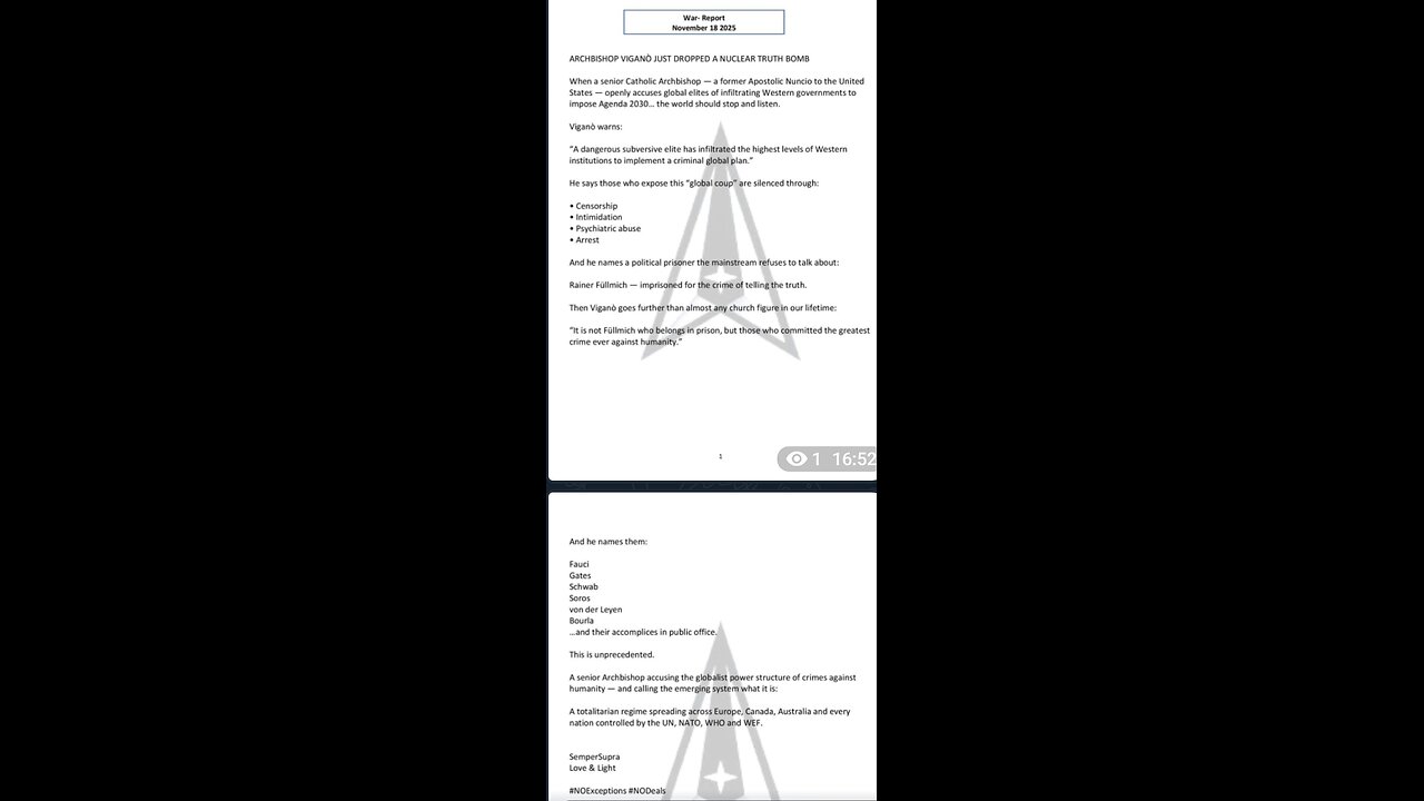 Vigano Just Dropped A Truth BQQM