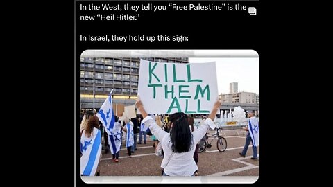 The Israelis said, "KILL THEM ALL" and Trump is OK with it because he too wants to kill them All!!