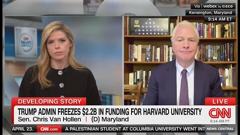 Sen Van Hollen: Harvard’s Pro-Hamas Protestors Protected Under Free Speech