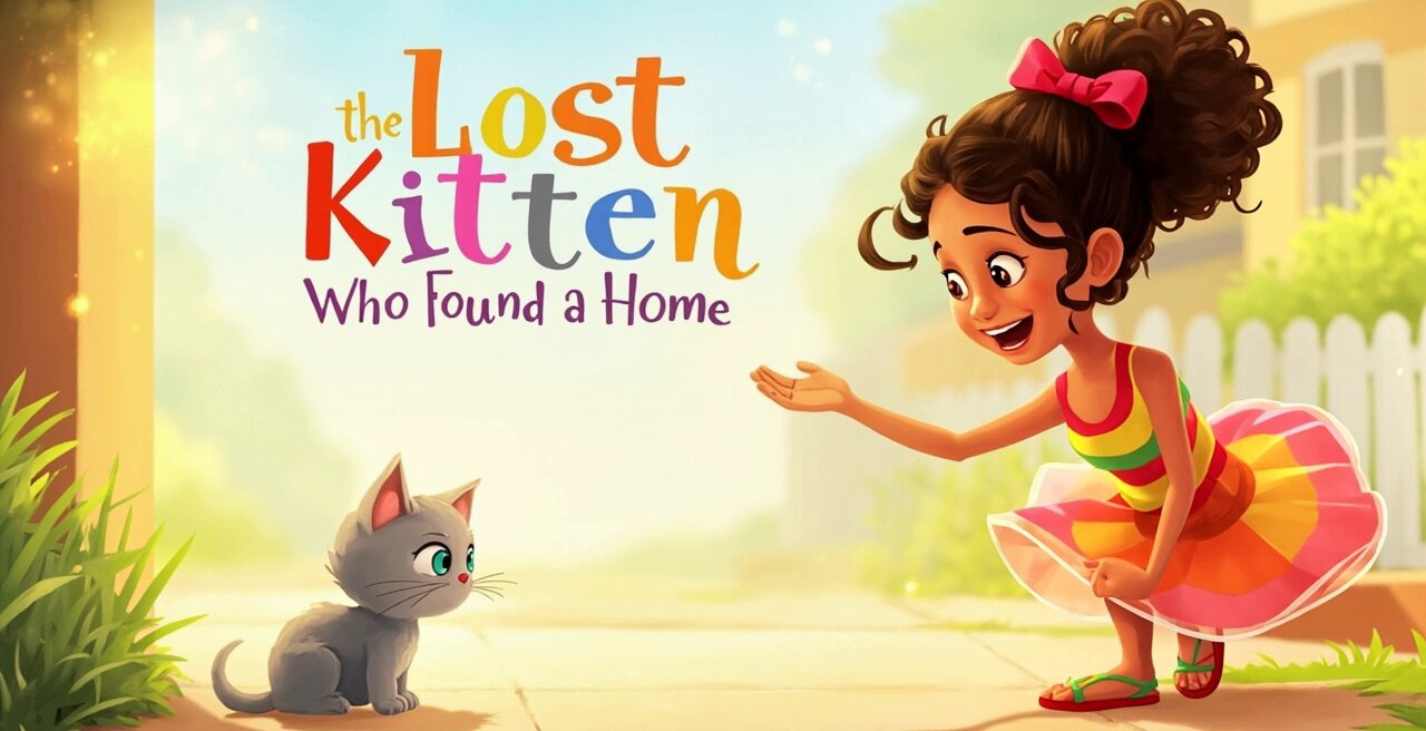“The Lost Kitten Who Found a Home | Heartwarming Animated Story for Kids”