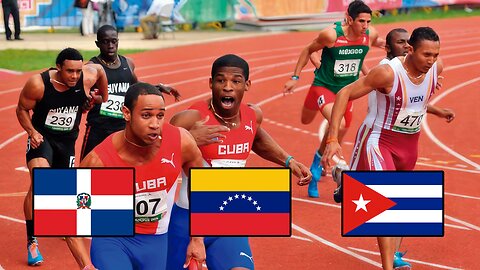 Relevo 4x100 Masculino de: MEX 🇲🇽, CUB 🇨🇺, DOM 🇩🇴, VEN 🇻🇪 por el oro🥇 |Juegos Centroamericanos 2014|