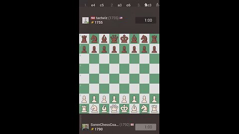 Beating an NM with Sicilian Mengarini