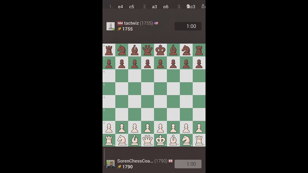 Beating an NM with Sicilian Mengarini