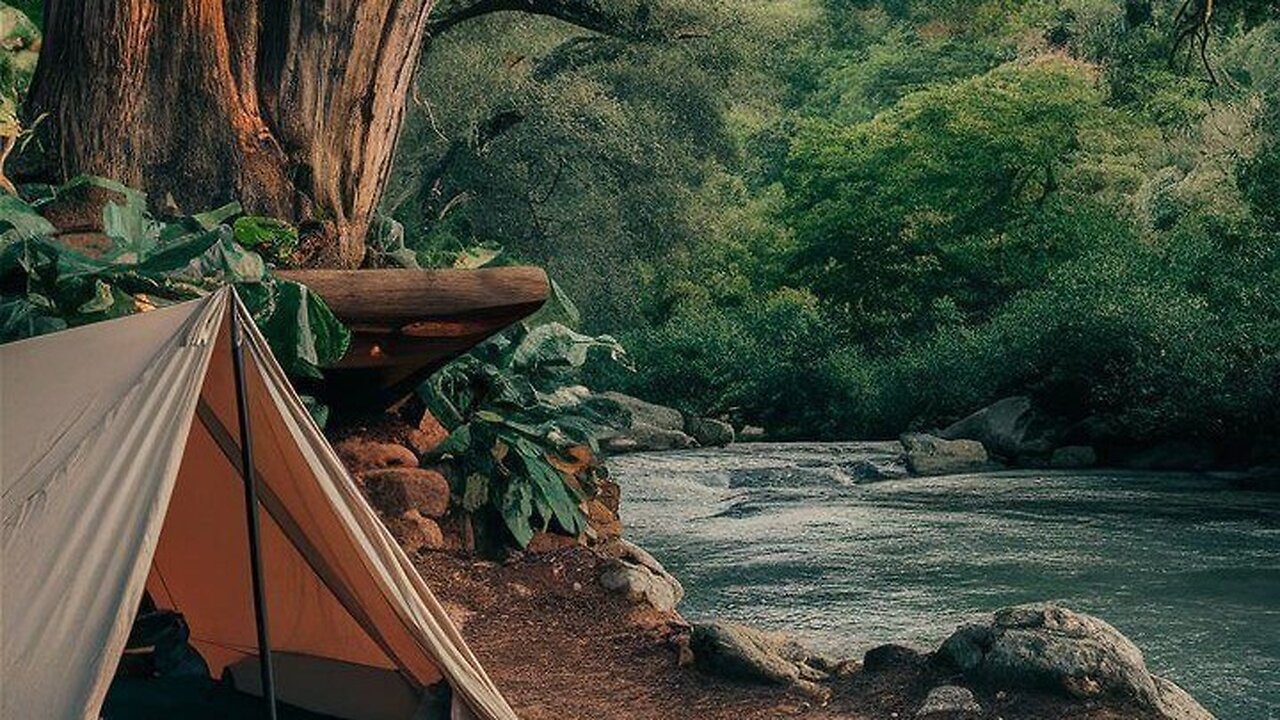 solo hot camping 🏕