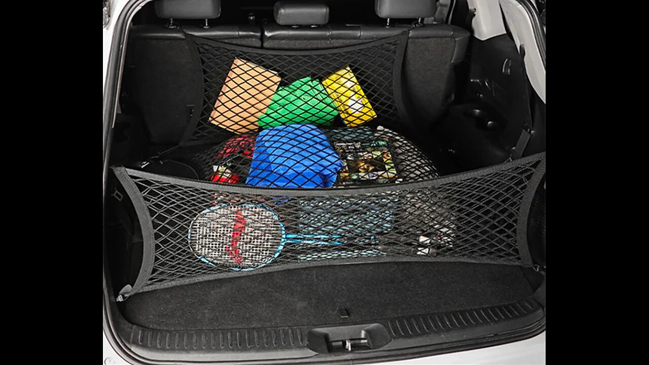 Car Trunk Storage Mesh Net With Non-Slip Elastic Fastening