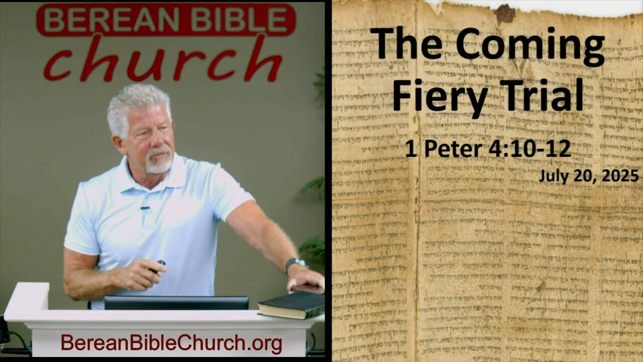 The Coming Fiery Trial (1 Peter 4:10-12) - FULL SERVICE