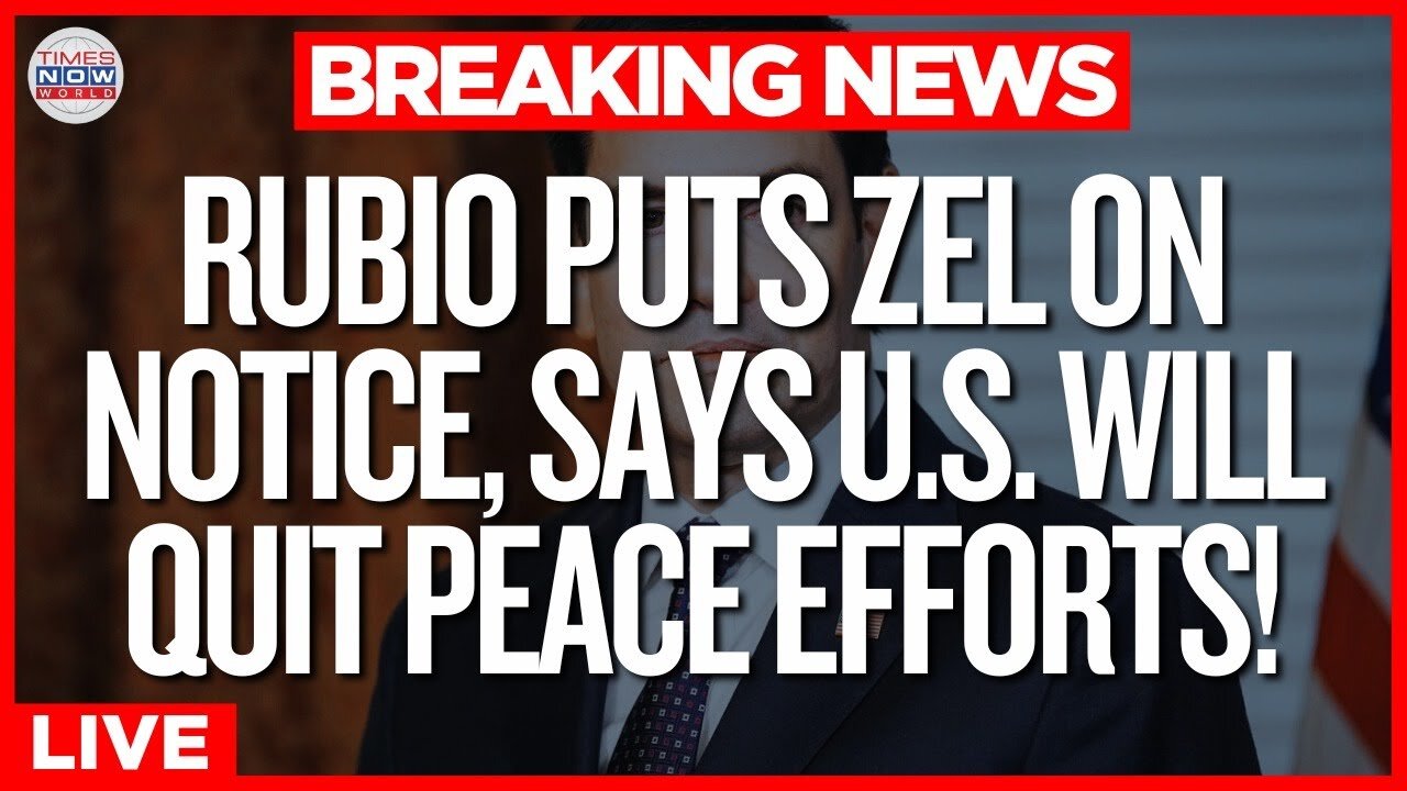 LIVE | U.S. May Pull Back on Ukraine War Efforts, Rubio Warns from Paris | Times Now World LIVE