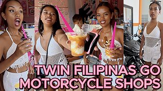 🇵🇭 Filipina Twin Sisters: Ice Cream & Motorcycle Shopping! OFF GRID ISLAND FAMILY PHILIPPINES LIVING