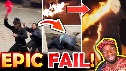 🚨UNHINGED Liberal Woman FALLS ON HER FACE Chasing Man With MAGA Hat As Tesla Arsonist BLOWS SELF UP!