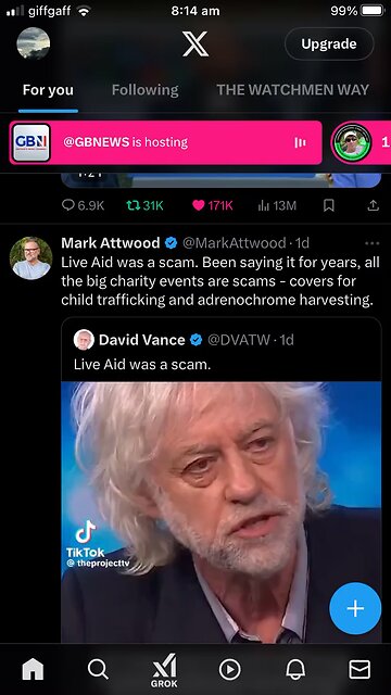 Matt Attwood : Bob Geldof ; Trump, Musk