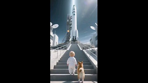 Baby and puppy
