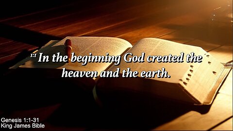 Wednesday Service January 7th - In the beginning