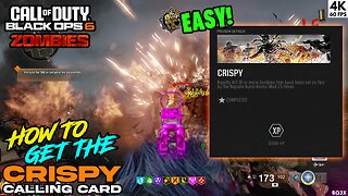 How to Get the CRISPY Calling Card 🔥 CALL OF DUTY: BLACK OPS 6 ZOMBIES