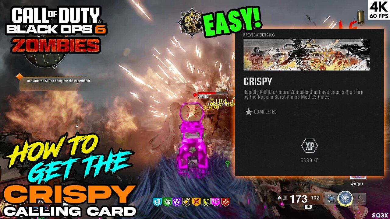 How to Get the CRISPY Calling Card 🔥 CALL OF DUTY: BLACK OPS 6 ZOMBIES
